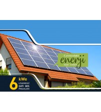 6 Kw Güneş Paneli On Grid Çatı Uygulaması Proje 