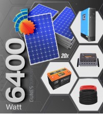 Solar Enerji Paketi 6,600 kW - Konforlu  Kullanım Düzeyindeki Bir Evin Bütün Enerji İhtiyacını Karşılar